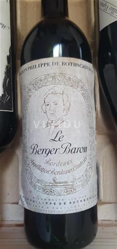 Bordeaux Baron Philippe de Rothschild Le Berger Baron Ikke årgangsbestemt