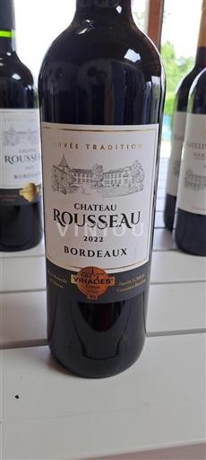 Burdeos Bordeaux Château Rousseau Tradition 2022