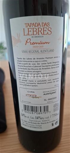Bồ Đào Nha Alentejo Tapada das Lebres 2018