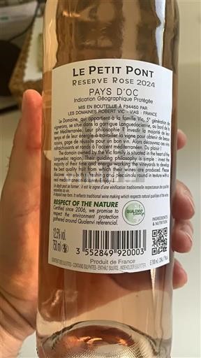 Languedoc-Roussillon Pays d'Oc Domaine Les s Robert Vic Réserve Rosé 2024