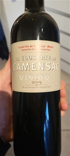 Bordeaux Haut-Médoc Grand Cru La Closerie de Camensac 2019