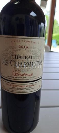 Bordeaux Château Les Charmettes 2013