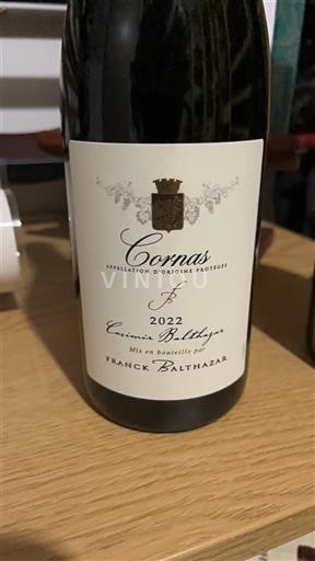 Thung lũng Rhône Cornas Franck Balthazar 2022