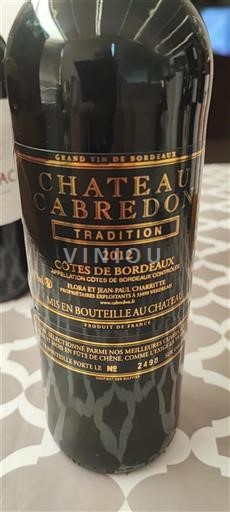 Bordeaux Côtes-de-Bordeaux Château Cabredon Tradition 2012