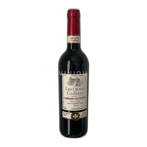 Vin Rouge sec Cabernet Sauvignon Les Ormes de Cambras 2023 France Languedoc et Roussillon Pays d'oc IGP