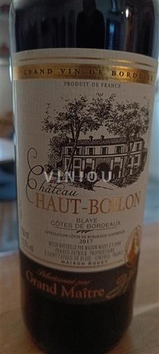 Burdeos Blaye-Côtes de Burdeos Château Haut-Boilon 2017