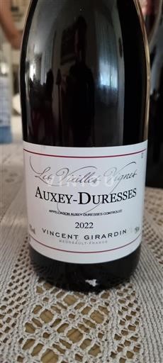 Bourgondië Auxey-Duresses Vincent Girardin Les Vieilles Vignes 2022