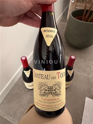 Vallée du Rhône Vacqueyras Château Des Tours Réserve 2016