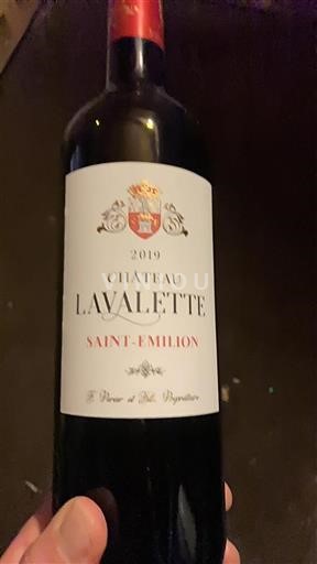 Bordéus Saint-Émilion Château Lavalette 2019