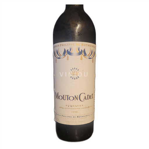 Bordeaux Baron Philippe de Rothschild Mouton Cadet 1998