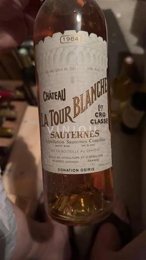 Burdeos Sauternes Premier Cru Classé La Tour Blanche 1984
