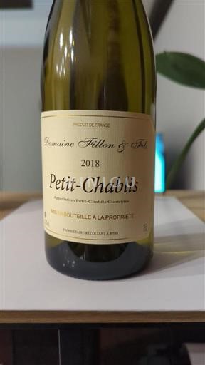 Bourgogne Petit-chablis Domaine Fillon & Fils 2018