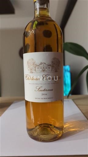 Bordeaux Sauternes Château Cantegril 2016