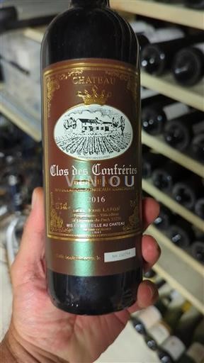 Bordéus Château Clos des Confréries 2016