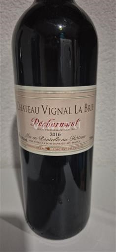 Sudoeste Pécharmant Château Vignal La Brie 2016