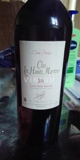 Bordeaux Lussac-Saint-Émilion Clos Les Hauts Martins Prestige 2004