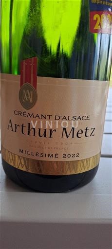 Elzas Crémant d'Alsace Arthur Metz 2022