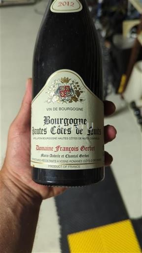Burgund Hautes Côtes de Nuits Domaine François Gerbet 2012