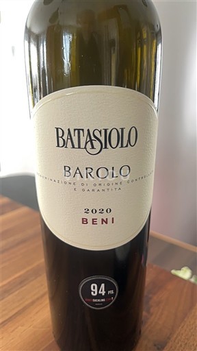 Piemonte Barolo Batasiolo Beni 2020