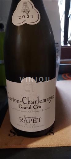 Bourgogne Corton-charlemagne Grand Cru Domaine Rapet 2021