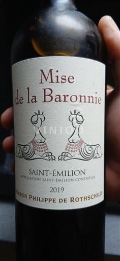 Bordéus Saint-Émilion Baron Philippe de Rothschild Mise de la Baronnie 2019