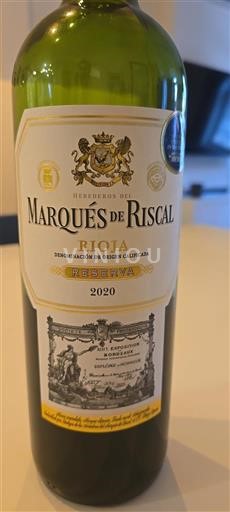 La Rioja Rioja Marqués de Riscal Reserva 2020