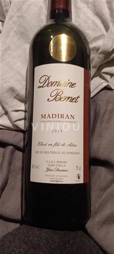 Sudoeste Madiran Domaine Bernet Vieilles Vignes 2015
