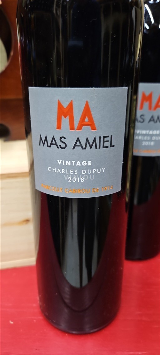 Roussillon Maury Mas Amiel Vintage Charles Dupuy 2018