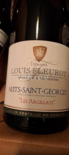 Borgoña Nuits-Saint-Georges Domaine Louis Fleurot Les Argillats 2021
