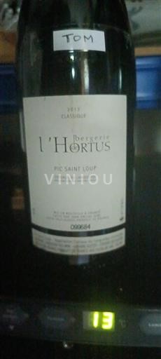 Languedoc Pic-Saint-Loup Bergerie de l'Hortus Classique 2013