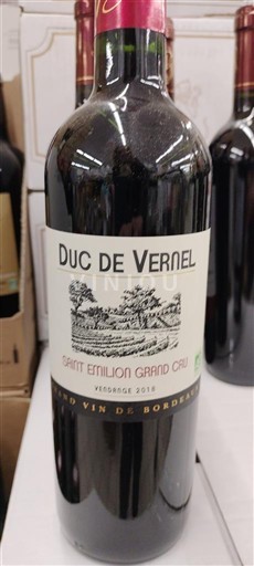 Bordeaux Saint-Émilion Grand Cru Grand Cru Duc de Vernel 2018