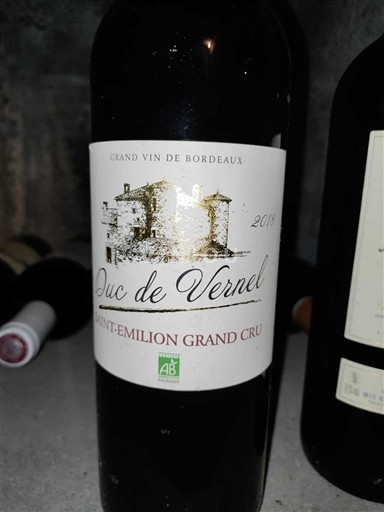 Bordeaux Saint-Émilion Grand Cru Grand Cru Duc de Vernel 2018