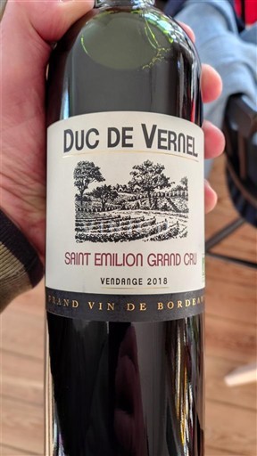 Bordoja Saint-Émilion Grand Cru Grand Cru Duc de Vernel 2018