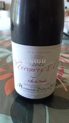 Borgonha Não especificado Premier Cru Monneret Père & Fils Clos du Paradis 2022