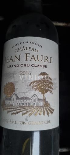 Bordeaux Saint-Émilion Grand Cru Classé Château Jean Faure 2016