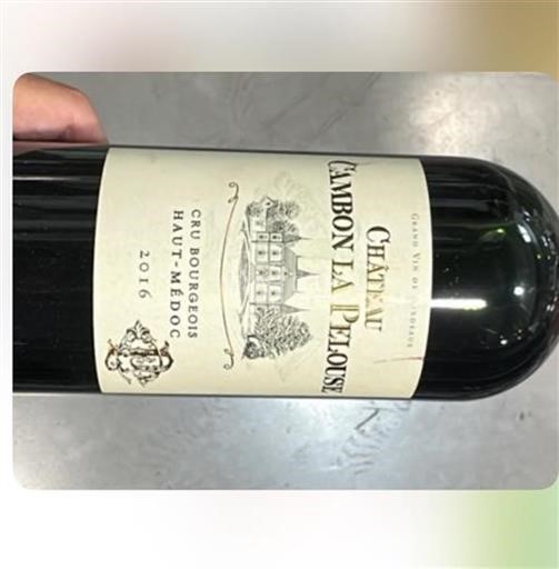 Bordeaux Haut-Médoc Cru Bourgeois Cambon La Pelouse 2016