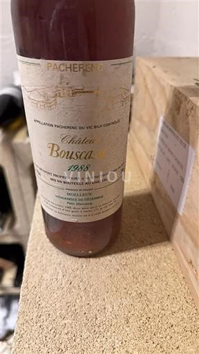 Lounais-Ranska Pacherenc-du-vic-bilh Château Bouscasse Vendanges de Décembre 1988