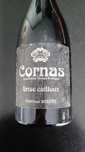 Vin Rouge sec Brisé cailloux Domaine Coulet 2020 France Vallée du Rhône Cornas AOC