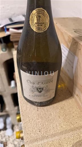 Valle della Loira Non specificato Manoir de la Firetière Clos d'Astrée 2015