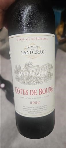 Bordeaux Côtes-de-bourg Chevalier de Landerac 2022