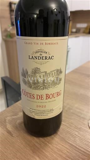 Bordeaux Côtes-de-bourg Chevalier de Landerac 2022