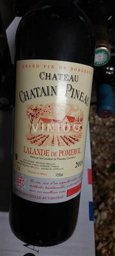 Bordeaux Lalande-de-Pomerol Château Chatain Pineau 2018