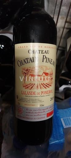 Bordeaux Lalande-de-Pomerol Château Chatain Pineau 2019