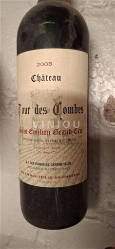 Bordeaux Saint-Émilion Grand Cru Grand Cru Château Tour des Combes 2008