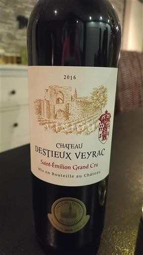 Bordeaux Saint-Émilion Grand Cru Grand Cru Château Destieux Veyrac 2016