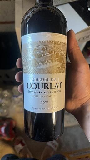 Bordeaux Lussac-saint-émilion Château Courlat Jean-Baptiste 2021