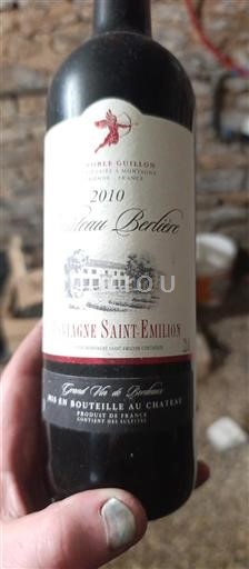 Bordeaux Montagne-saint-émilion Château Berlière 2010