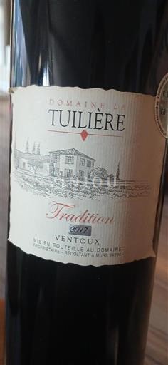 Údolí Rhôny Ventoux Domaine La Tuilière Tradition 2017