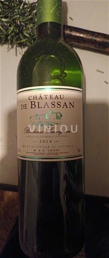 Bordoja Bordeaux Supérieur Château de Blassan 2014