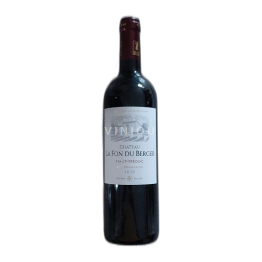 Vin Rouge sec Cru bourgeois Château La Fon du Berger 2020 France Bordeaux Haut-Médoc AOC hve